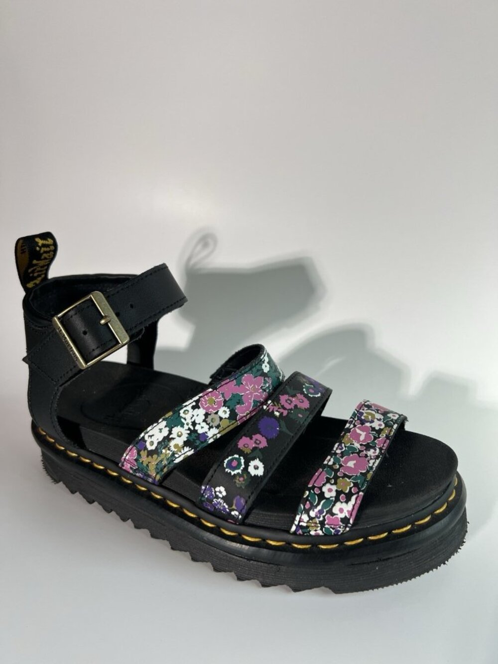 Dr Martens Blaire Women's Floral Print Leather Platform Gladiator Sandals US 8 - Picture 15 of 16